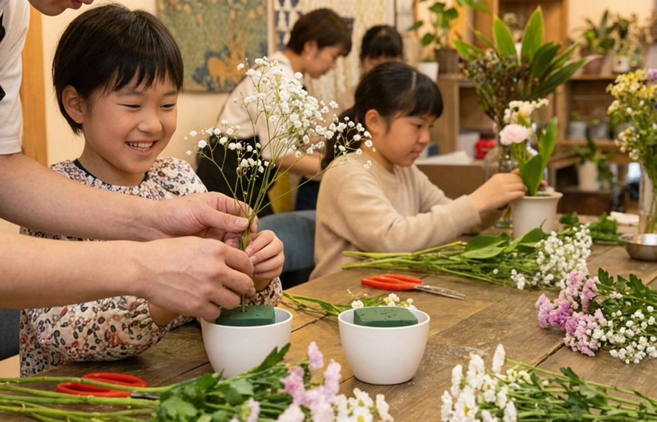 こどもいけばな体験 2